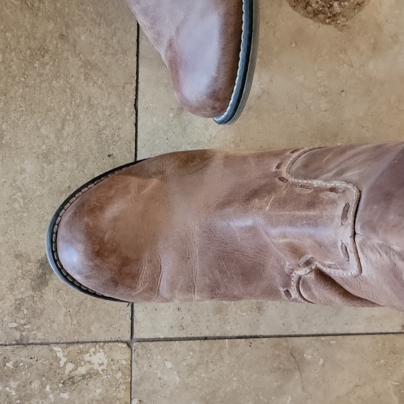 Corral light brown  leather boots 8 - Picture 4 of 10